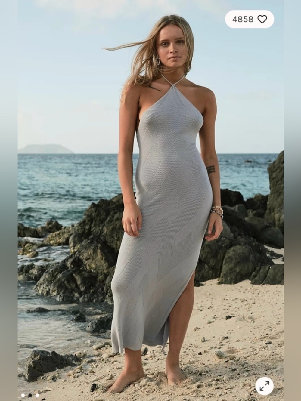 NWT Free People Beach BLACK Kristy Halter Midi Dress
MSRP $128